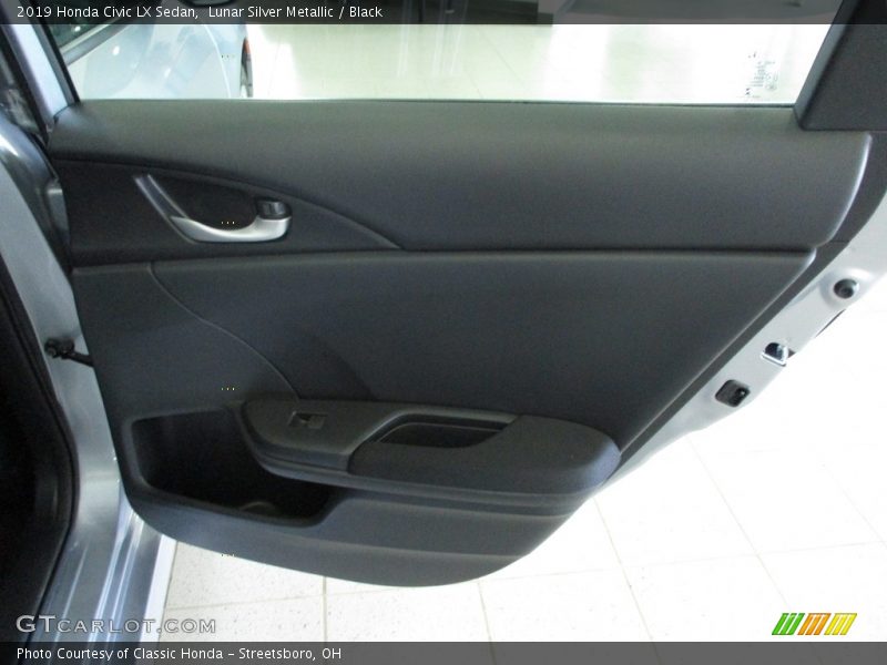 Lunar Silver Metallic / Black 2019 Honda Civic LX Sedan