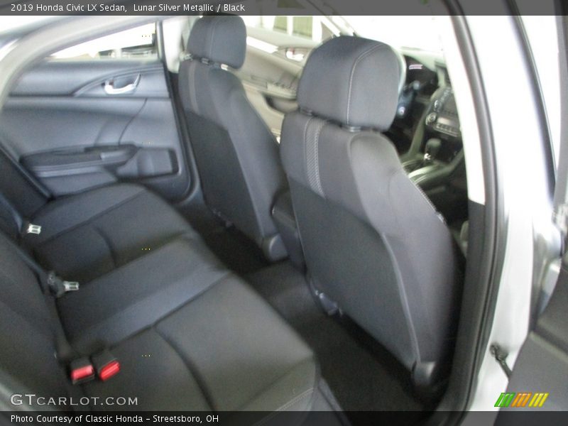 Lunar Silver Metallic / Black 2019 Honda Civic LX Sedan
