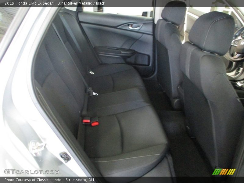 Lunar Silver Metallic / Black 2019 Honda Civic LX Sedan