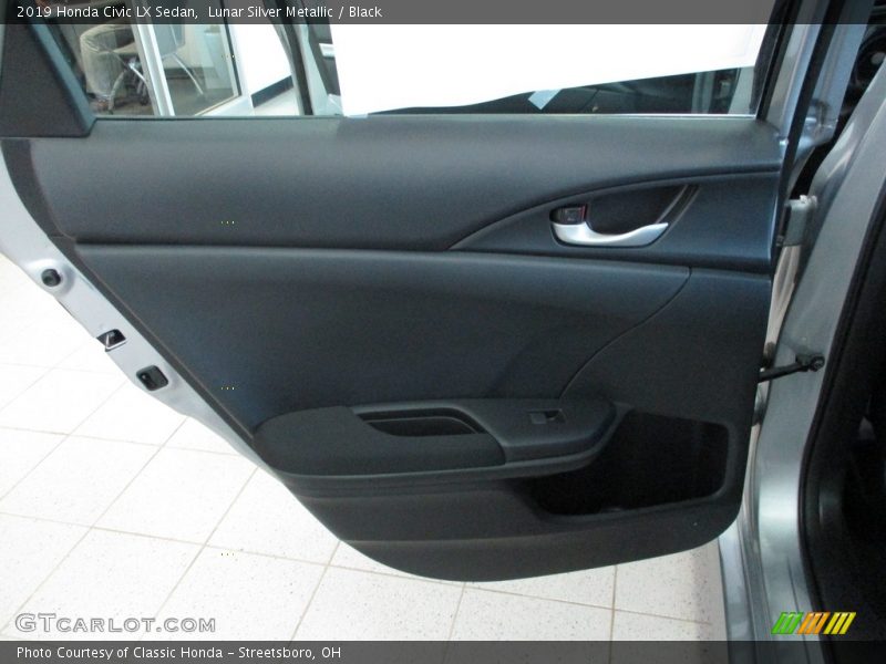 Lunar Silver Metallic / Black 2019 Honda Civic LX Sedan