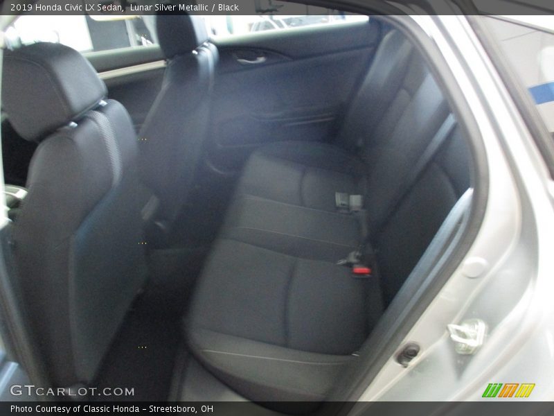 Lunar Silver Metallic / Black 2019 Honda Civic LX Sedan
