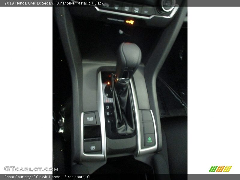 Lunar Silver Metallic / Black 2019 Honda Civic LX Sedan