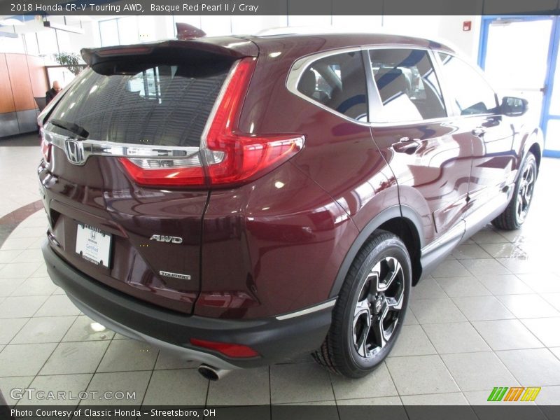Basque Red Pearl II / Gray 2018 Honda CR-V Touring AWD