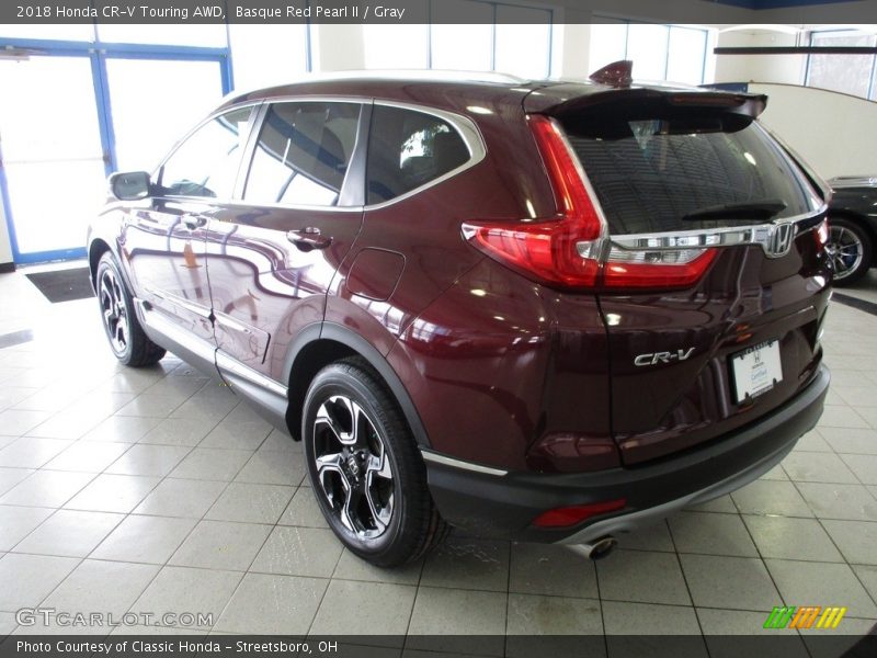 Basque Red Pearl II / Gray 2018 Honda CR-V Touring AWD