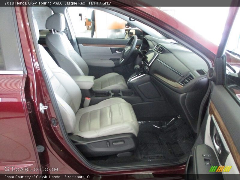 Basque Red Pearl II / Gray 2018 Honda CR-V Touring AWD