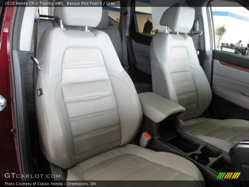 Basque Red Pearl II / Gray 2018 Honda CR-V Touring AWD