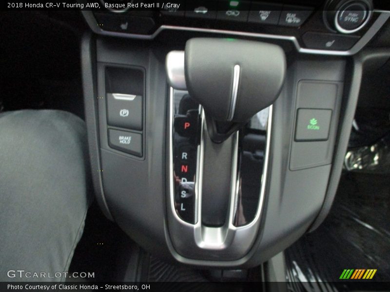 Basque Red Pearl II / Gray 2018 Honda CR-V Touring AWD