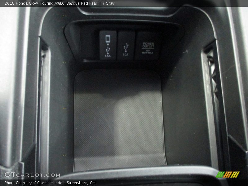 Basque Red Pearl II / Gray 2018 Honda CR-V Touring AWD