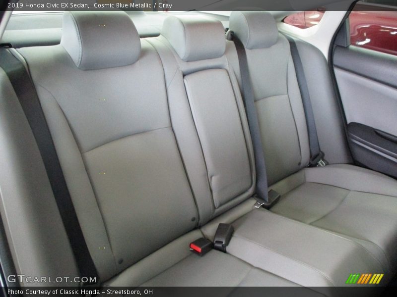 Cosmic Blue Metallic / Gray 2019 Honda Civic EX Sedan