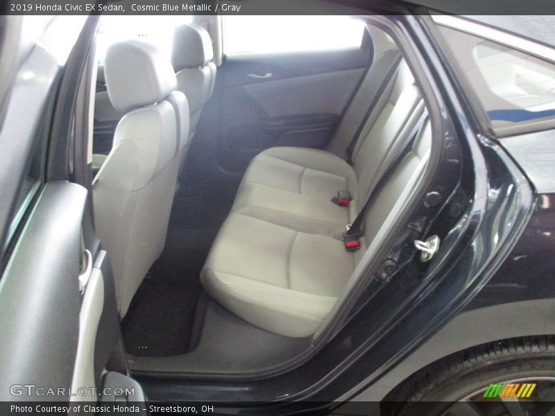Cosmic Blue Metallic / Gray 2019 Honda Civic EX Sedan