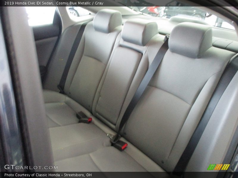 Cosmic Blue Metallic / Gray 2019 Honda Civic EX Sedan