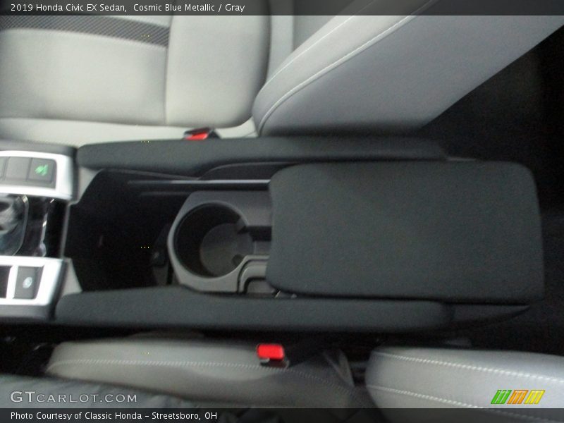 Cosmic Blue Metallic / Gray 2019 Honda Civic EX Sedan