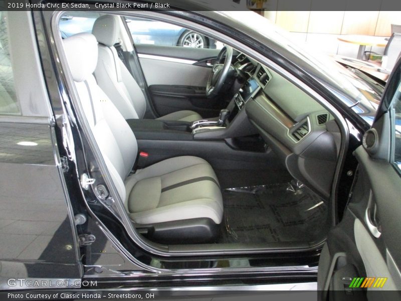 Crystal Black Pearl / Black 2019 Honda Civic EX Sedan