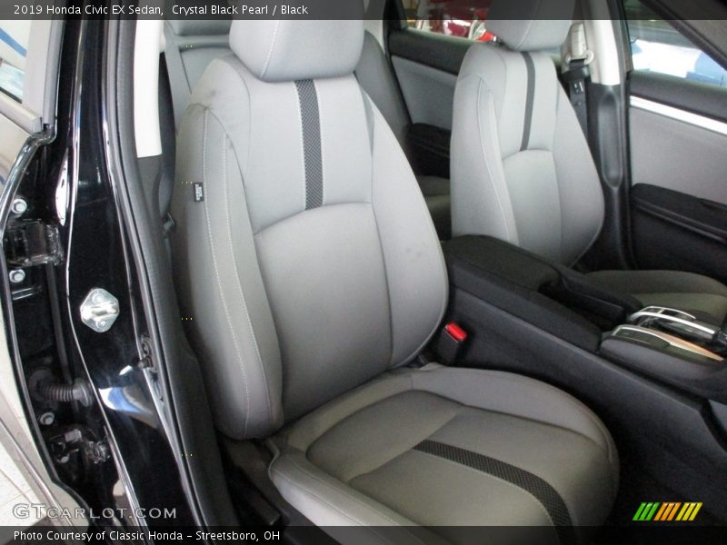Crystal Black Pearl / Black 2019 Honda Civic EX Sedan
