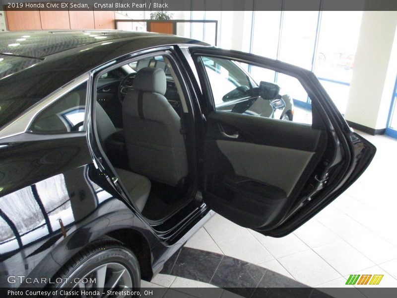 Crystal Black Pearl / Black 2019 Honda Civic EX Sedan