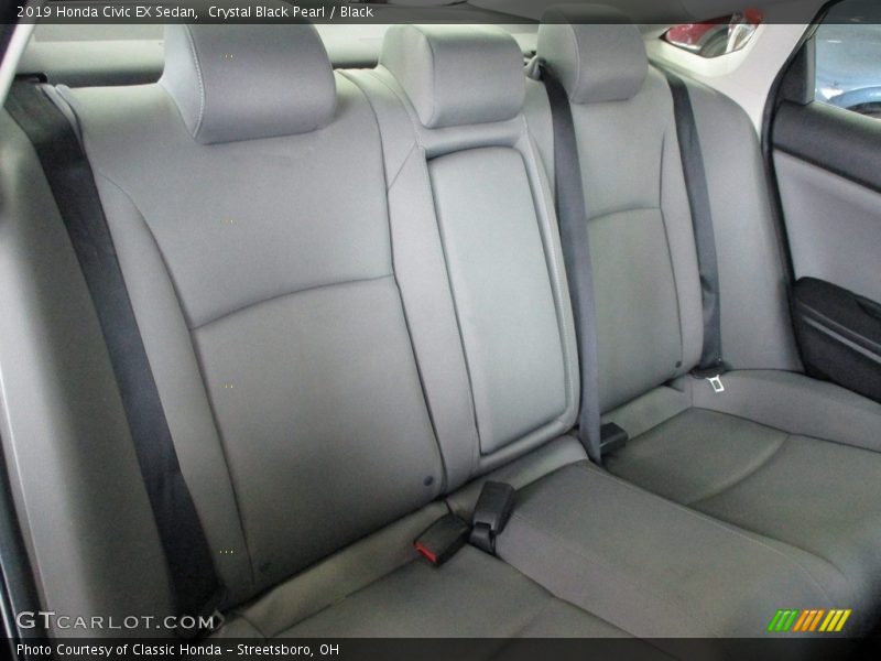 Crystal Black Pearl / Black 2019 Honda Civic EX Sedan