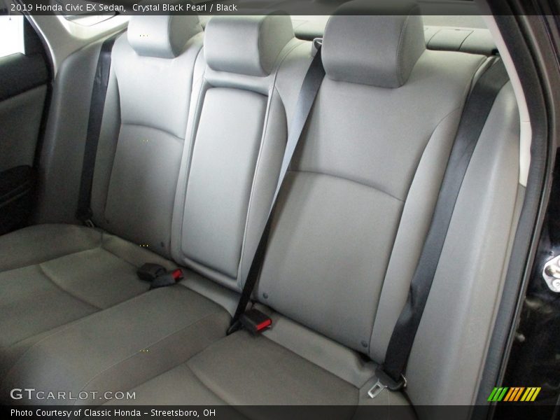 Crystal Black Pearl / Black 2019 Honda Civic EX Sedan
