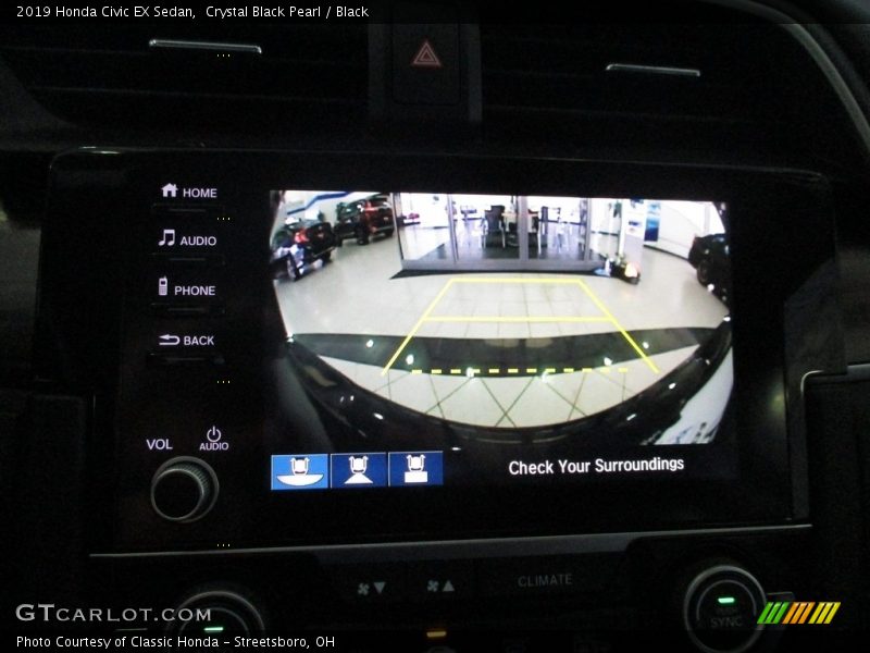 Crystal Black Pearl / Black 2019 Honda Civic EX Sedan