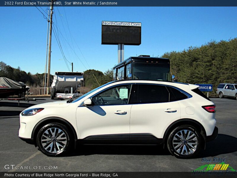 Star White Metallic / Sandstone 2022 Ford Escape Titanium 4WD