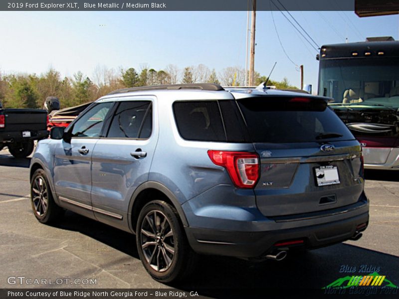 Blue Metallic / Medium Black 2019 Ford Explorer XLT