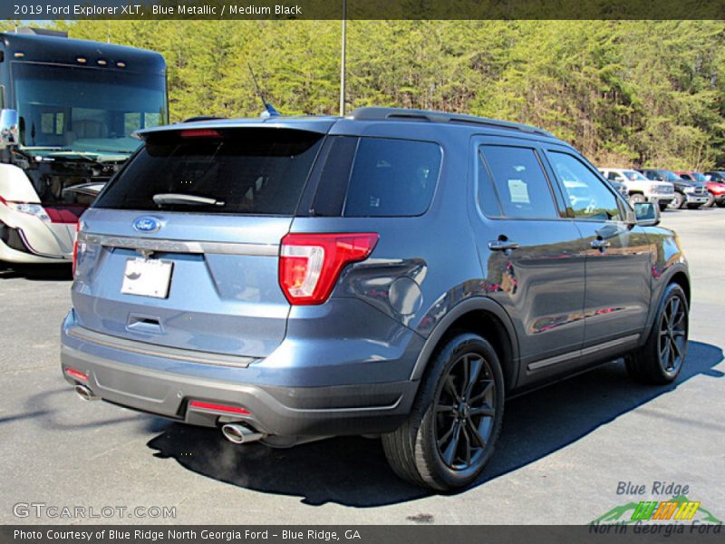 Blue Metallic / Medium Black 2019 Ford Explorer XLT