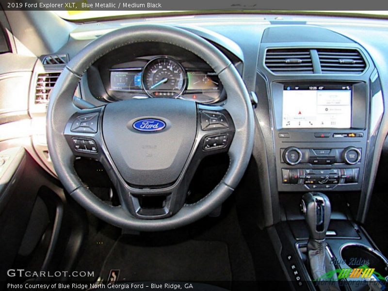 Blue Metallic / Medium Black 2019 Ford Explorer XLT