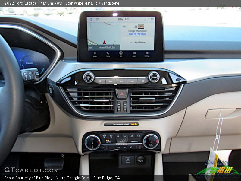 Star White Metallic / Sandstone 2022 Ford Escape Titanium 4WD