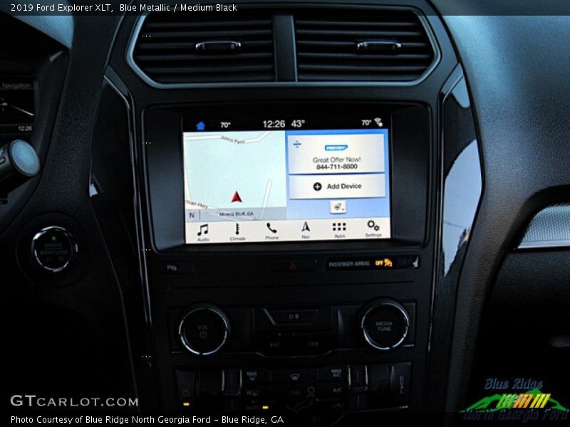 Blue Metallic / Medium Black 2019 Ford Explorer XLT