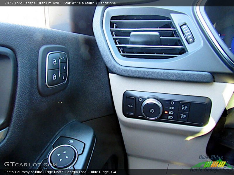 Star White Metallic / Sandstone 2022 Ford Escape Titanium 4WD