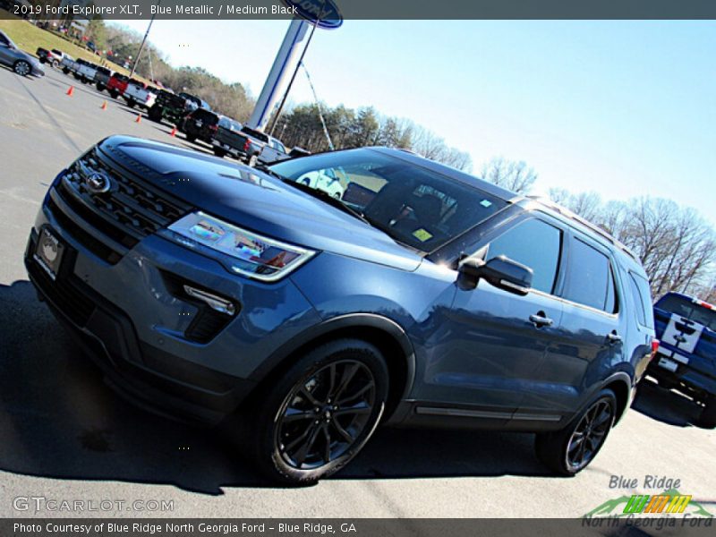 Blue Metallic / Medium Black 2019 Ford Explorer XLT
