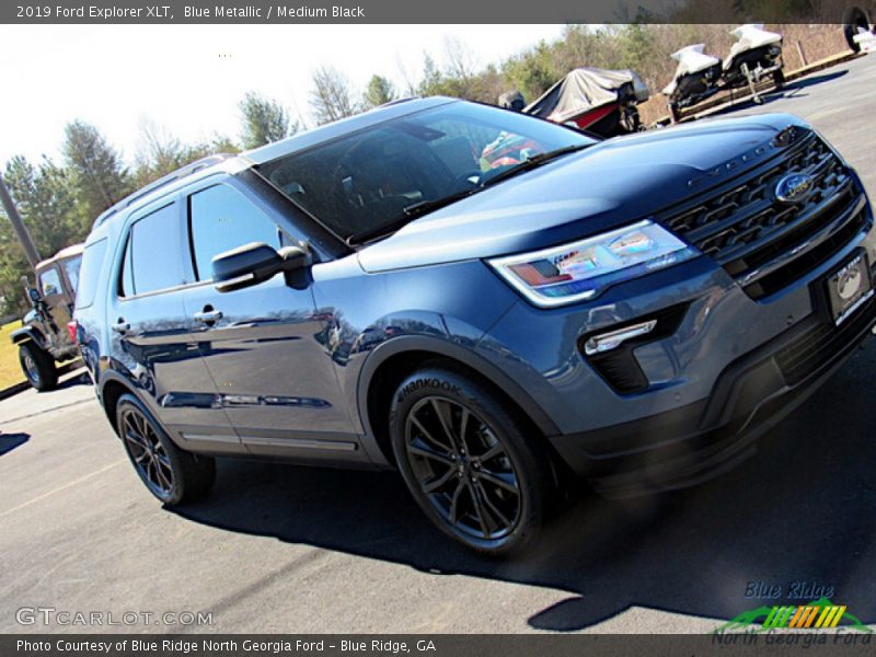 Blue Metallic / Medium Black 2019 Ford Explorer XLT