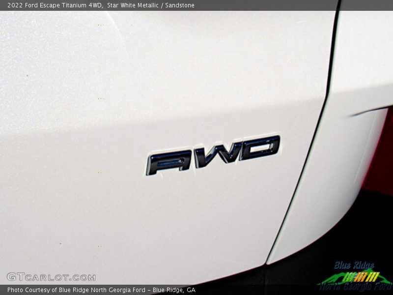Star White Metallic / Sandstone 2022 Ford Escape Titanium 4WD