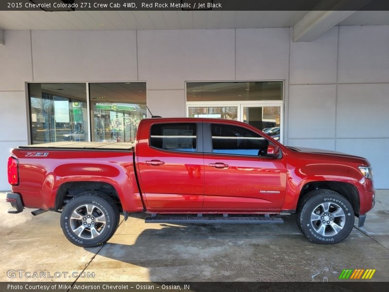 Red Rock Metallic / Jet Black 2015 Chevrolet Colorado Z71 Crew Cab 4WD