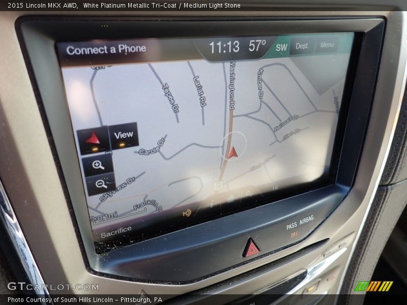 Navigation of 2015 MKX AWD