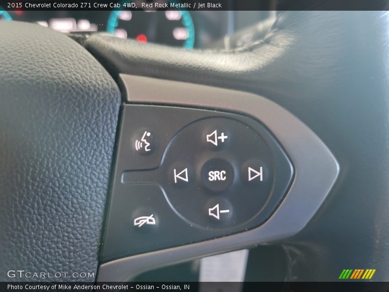 Red Rock Metallic / Jet Black 2015 Chevrolet Colorado Z71 Crew Cab 4WD
