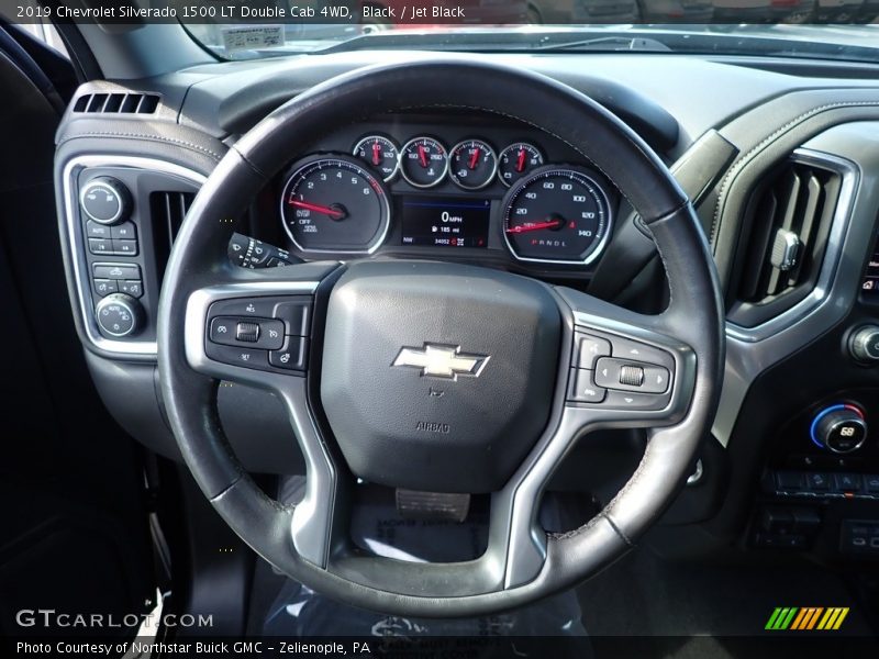Black / Jet Black 2019 Chevrolet Silverado 1500 LT Double Cab 4WD