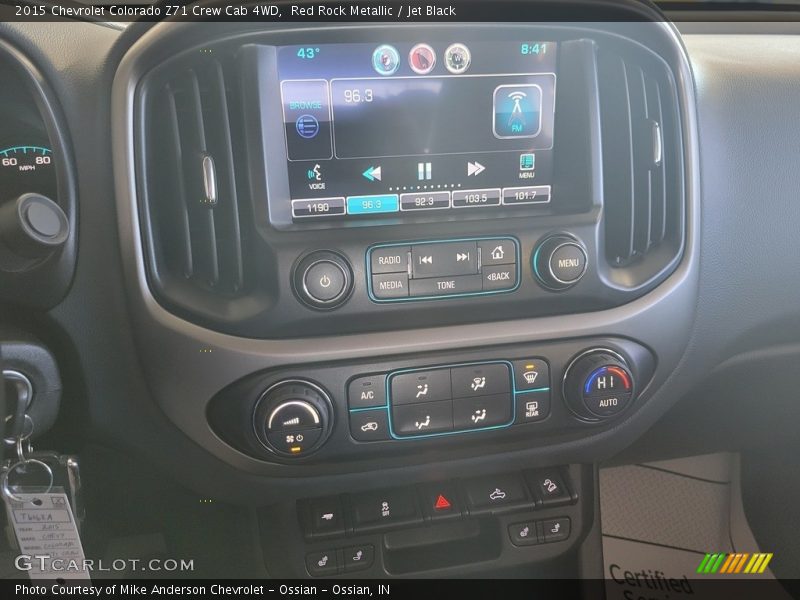 Red Rock Metallic / Jet Black 2015 Chevrolet Colorado Z71 Crew Cab 4WD