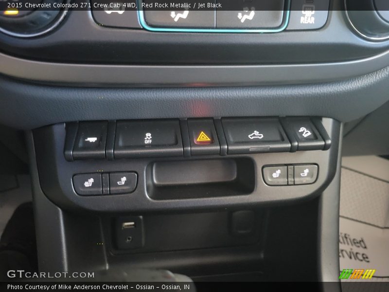 Red Rock Metallic / Jet Black 2015 Chevrolet Colorado Z71 Crew Cab 4WD
