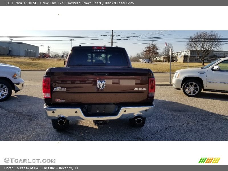 Western Brown Pearl / Black/Diesel Gray 2013 Ram 1500 SLT Crew Cab 4x4