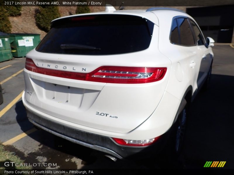 White Platinum / Ebony 2017 Lincoln MKC Reserve AWD