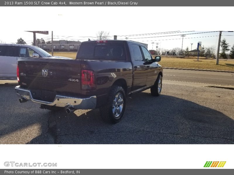 Western Brown Pearl / Black/Diesel Gray 2013 Ram 1500 SLT Crew Cab 4x4