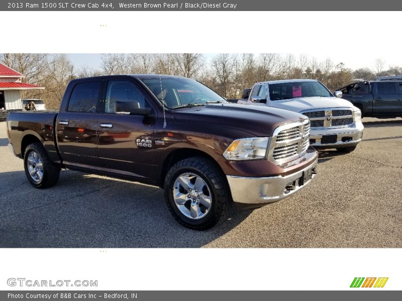 Western Brown Pearl / Black/Diesel Gray 2013 Ram 1500 SLT Crew Cab 4x4