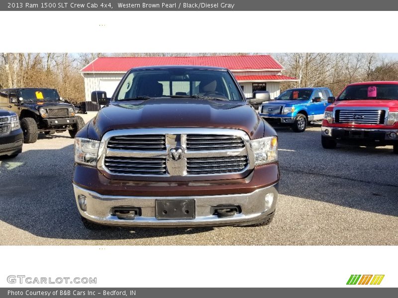 Western Brown Pearl / Black/Diesel Gray 2013 Ram 1500 SLT Crew Cab 4x4