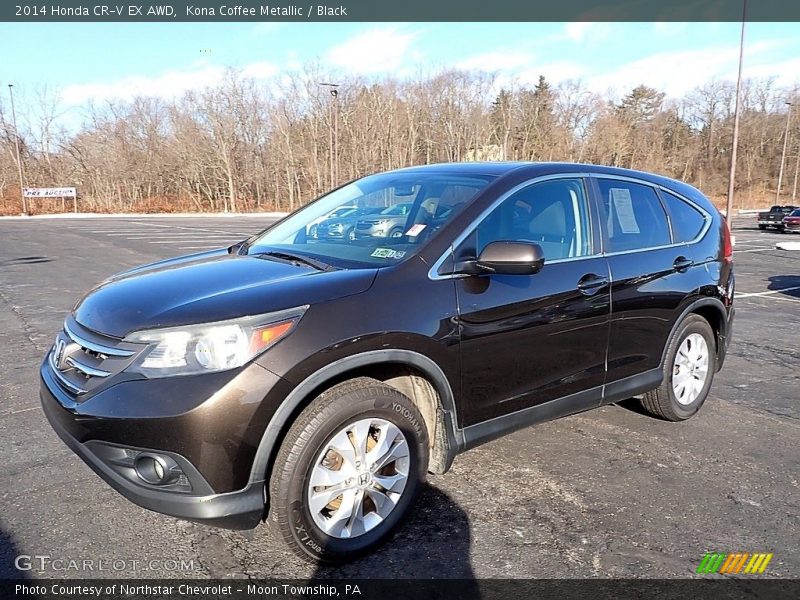 Kona Coffee Metallic / Black 2014 Honda CR-V EX AWD