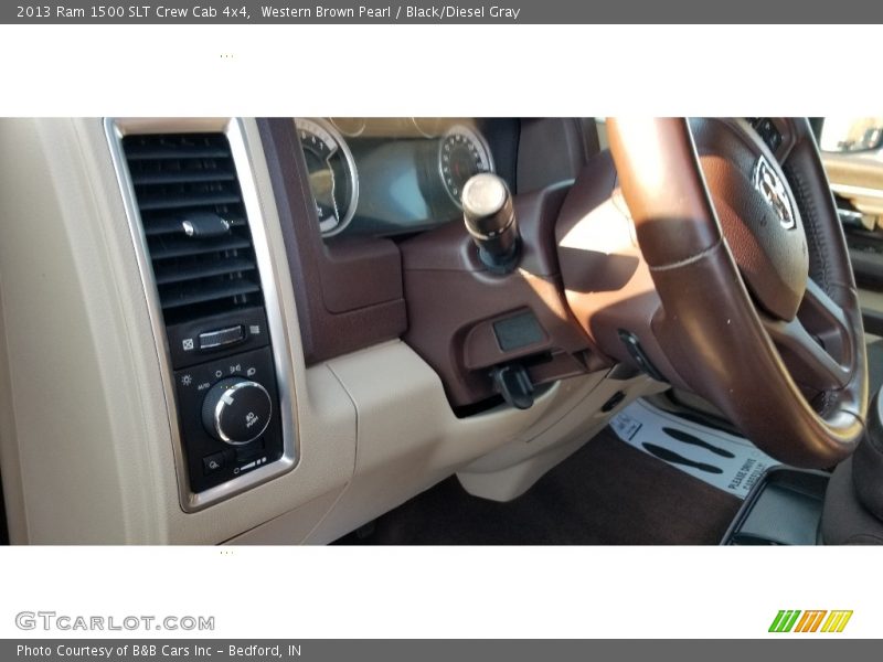 Western Brown Pearl / Black/Diesel Gray 2013 Ram 1500 SLT Crew Cab 4x4