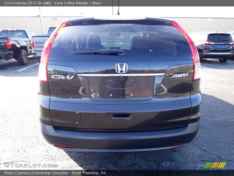 Kona Coffee Metallic / Black 2014 Honda CR-V EX AWD