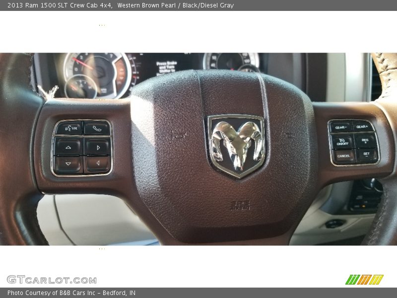 Western Brown Pearl / Black/Diesel Gray 2013 Ram 1500 SLT Crew Cab 4x4