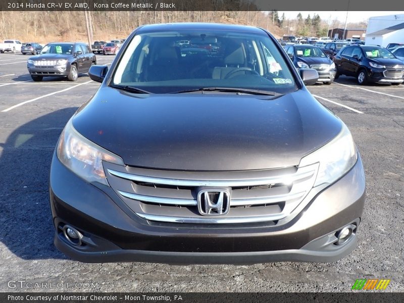Kona Coffee Metallic / Black 2014 Honda CR-V EX AWD