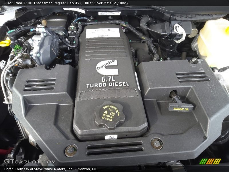  2022 3500 Tradesman Regular Cab 4x4 Engine - 6.7 Liter OHV 24-Valve Cummins Turbo-Diesel inline 6 Cylinder