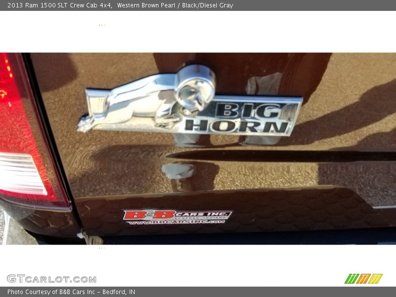 Western Brown Pearl / Black/Diesel Gray 2013 Ram 1500 SLT Crew Cab 4x4